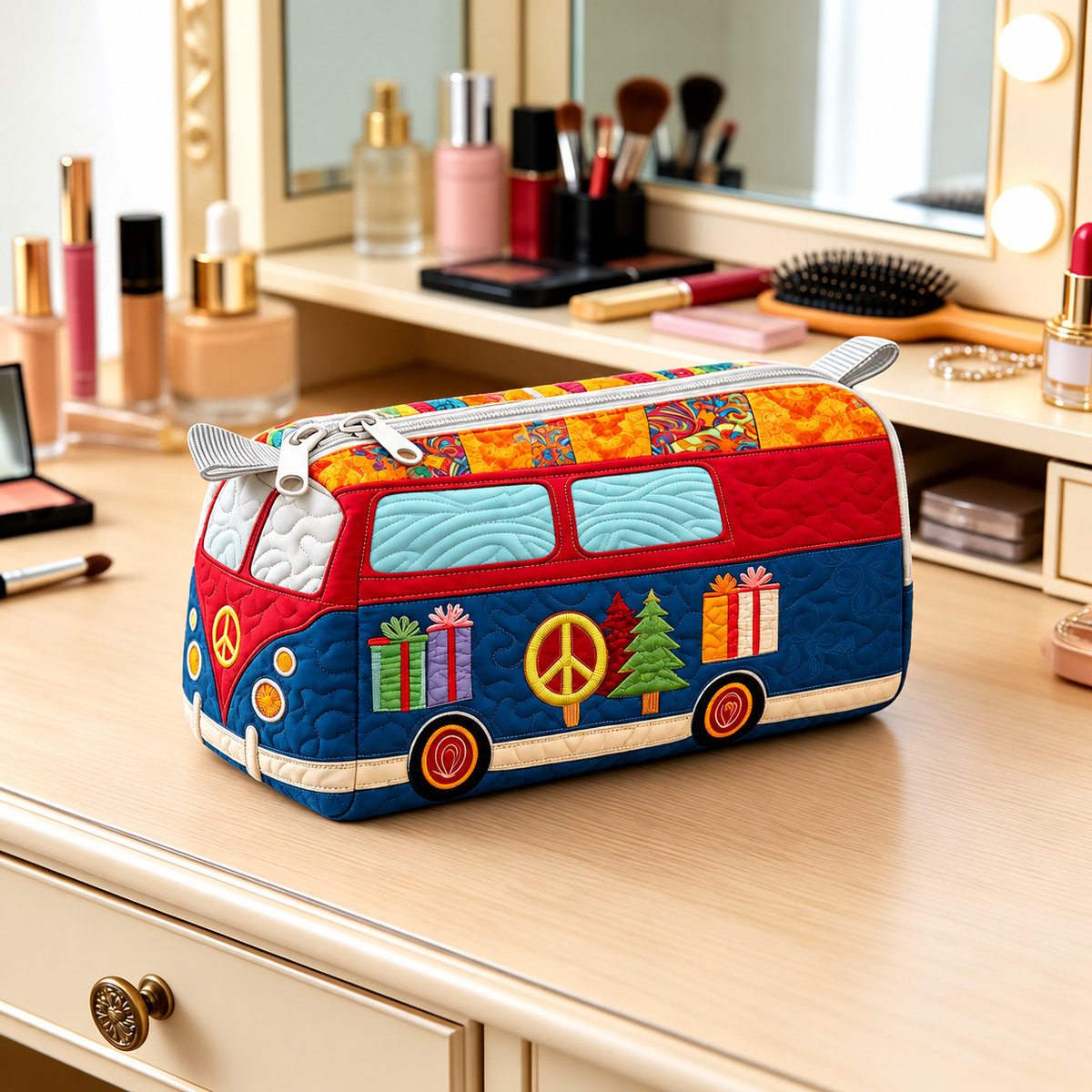 STELLA | CHRISTMAS CAMPER VAN COSMETIC BAG