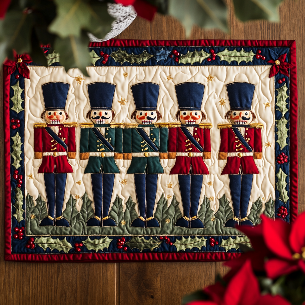 NUTCRACKERNOEL | CHRISTMAS NUTCRACKER QUILTED PLACEMAT