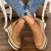 HANNAH | WEDGE ANKLE BOOTS WITH SIDE ZIP