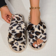 GRETCHEN | NON-SLIP CROSS STRAP OPEN-TOE HOUSE SLIPPERS