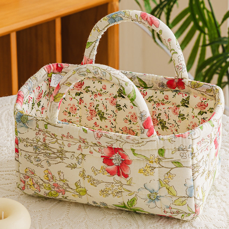 PETWORTH | COTTAGE GARDEN QUILTED STORAGE BASKET