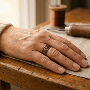AMELIA | FERN COPPER RING